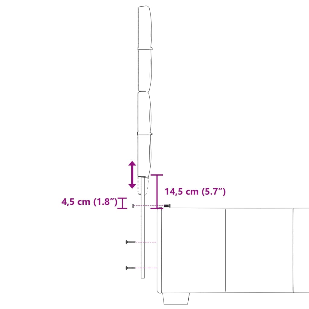 vidaXL kontinentalseng med madras 80x200 cm stof sort