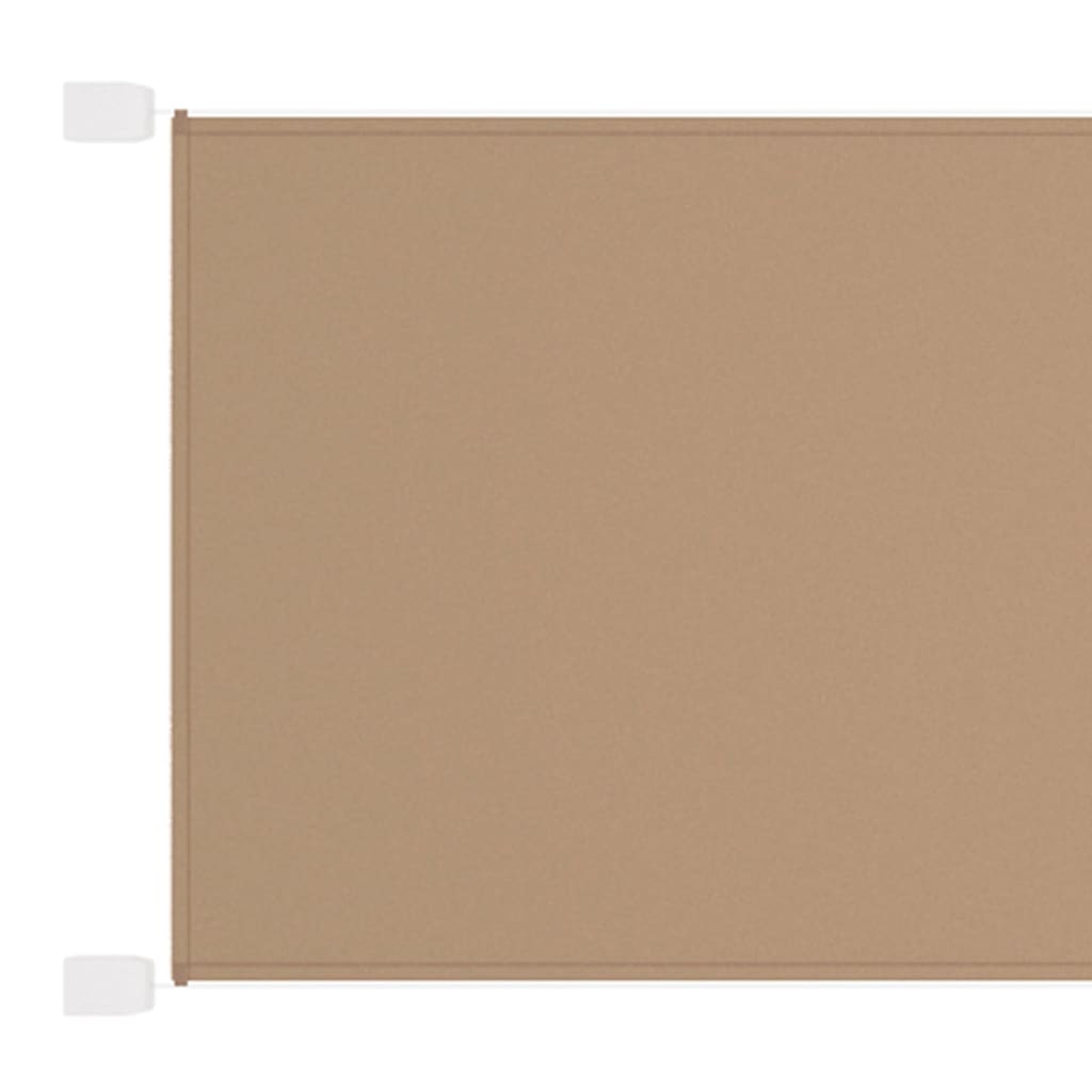 vidaXL lodret markise 60x800 cm oxfordstof gråbrun