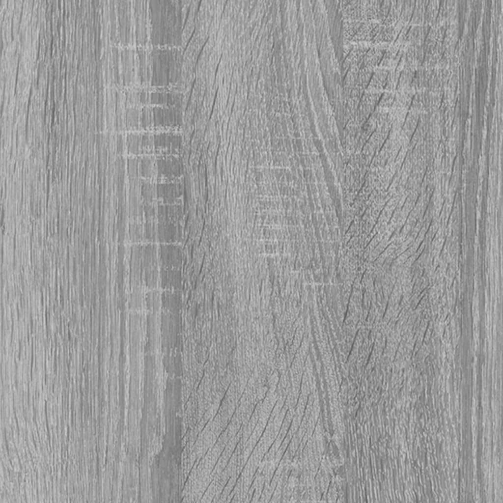 vidaXL væghylder 2 stk. 100x15x30 cm konstrueret træ grå sonoma-eg