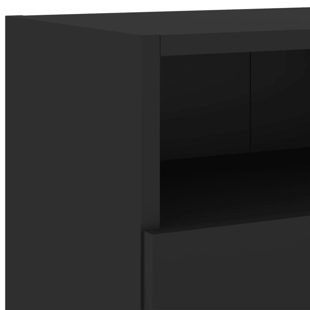 vidaXL væghængte tv-borde 2 stk. 100x30x30 cm konstrueret træ sort