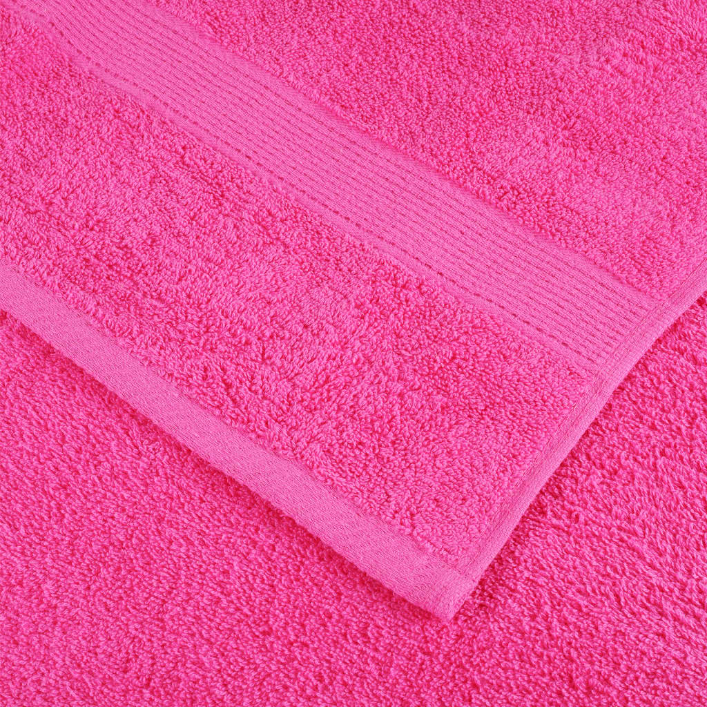 vidaXL håndklæder SOLUND 10 stk. Premium 100x200 cm 600 g/m2 pink