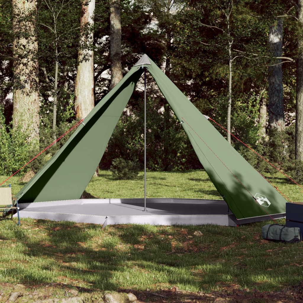 vidaXL 8-personers campingtelt vandtæt grøn