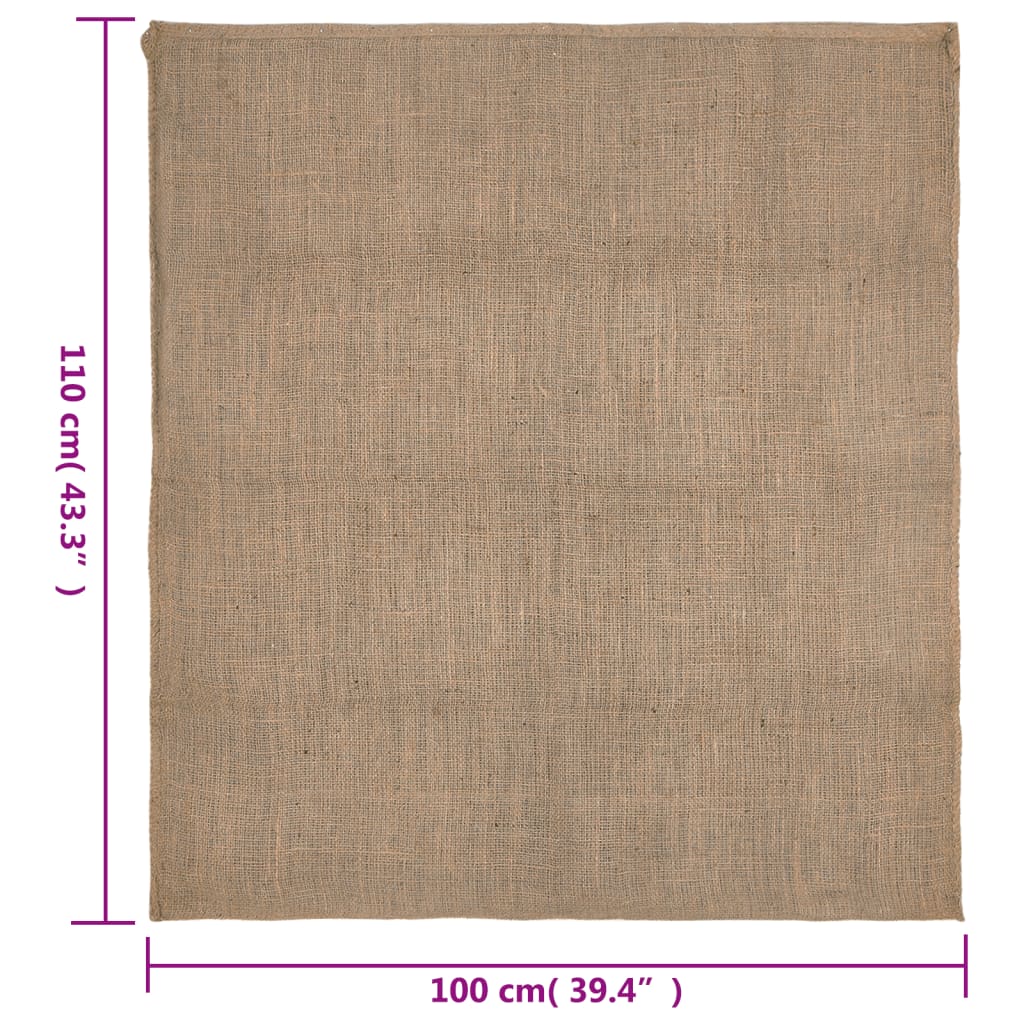 vidaXL jutesække 30 stk. 100x110 cm 100 % jute 220 g/m2