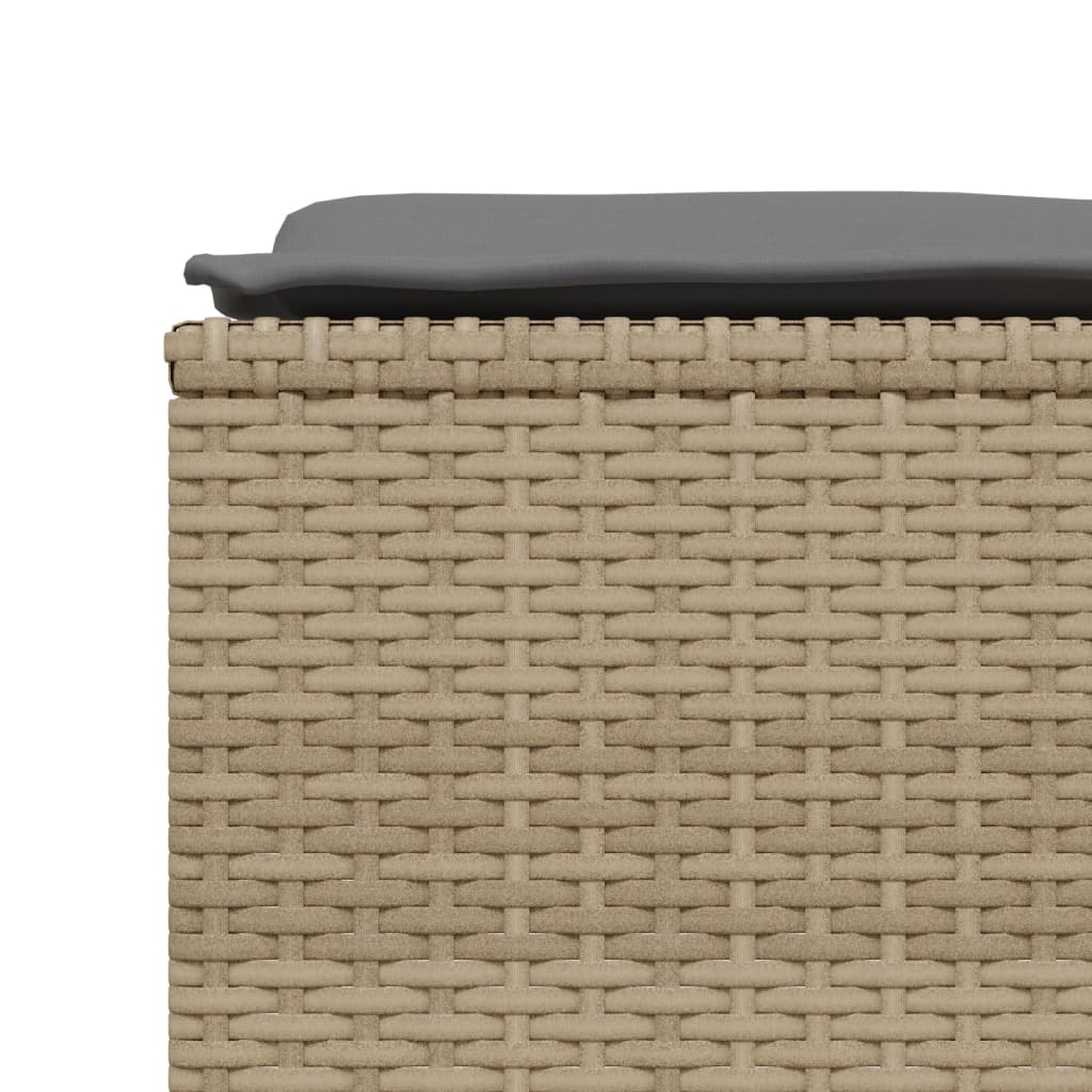 vidaXL sofasæt til haven 5 dele med hynder polyrattan beige