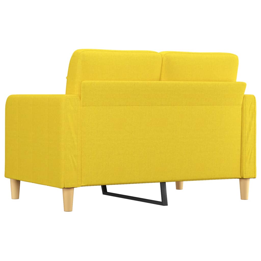 vidaXL 2-personers sofa 120 cm stof lysegul