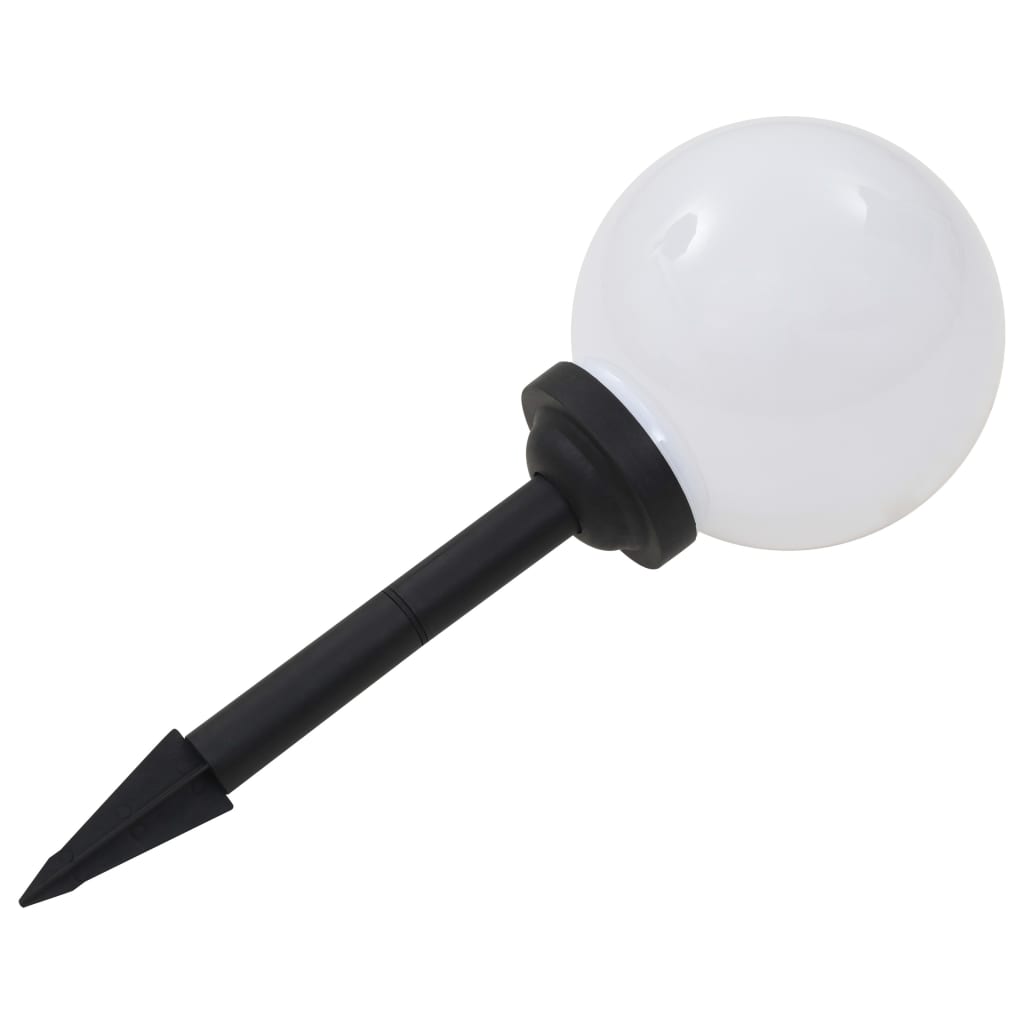 vidaXL LED-solcellelamper 3 stk. 20 cm rund RGB-farver