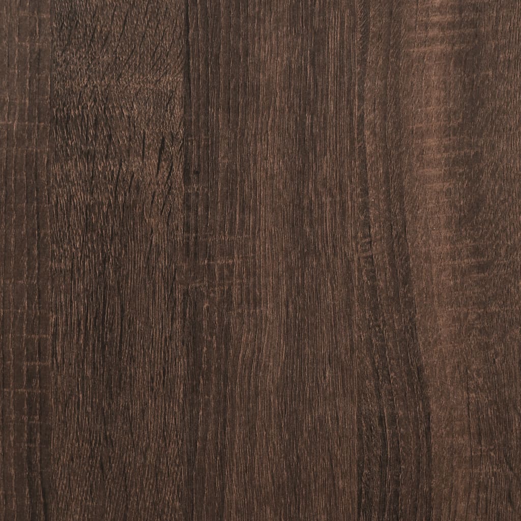 vidaXL makeupbord 4 dele konstrueret træ brun egetræsfarve