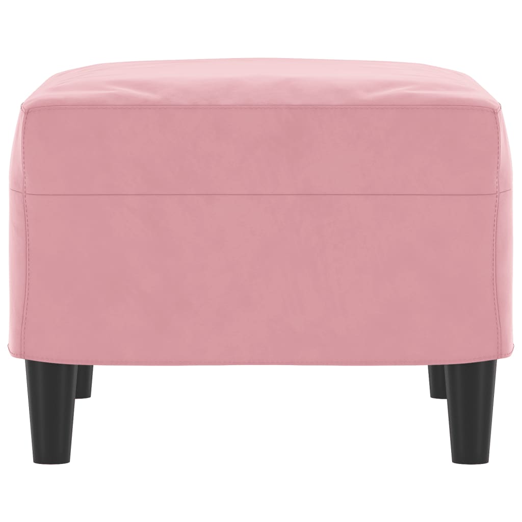 vidaXL fodskammel 60x50x41 cm velour pink