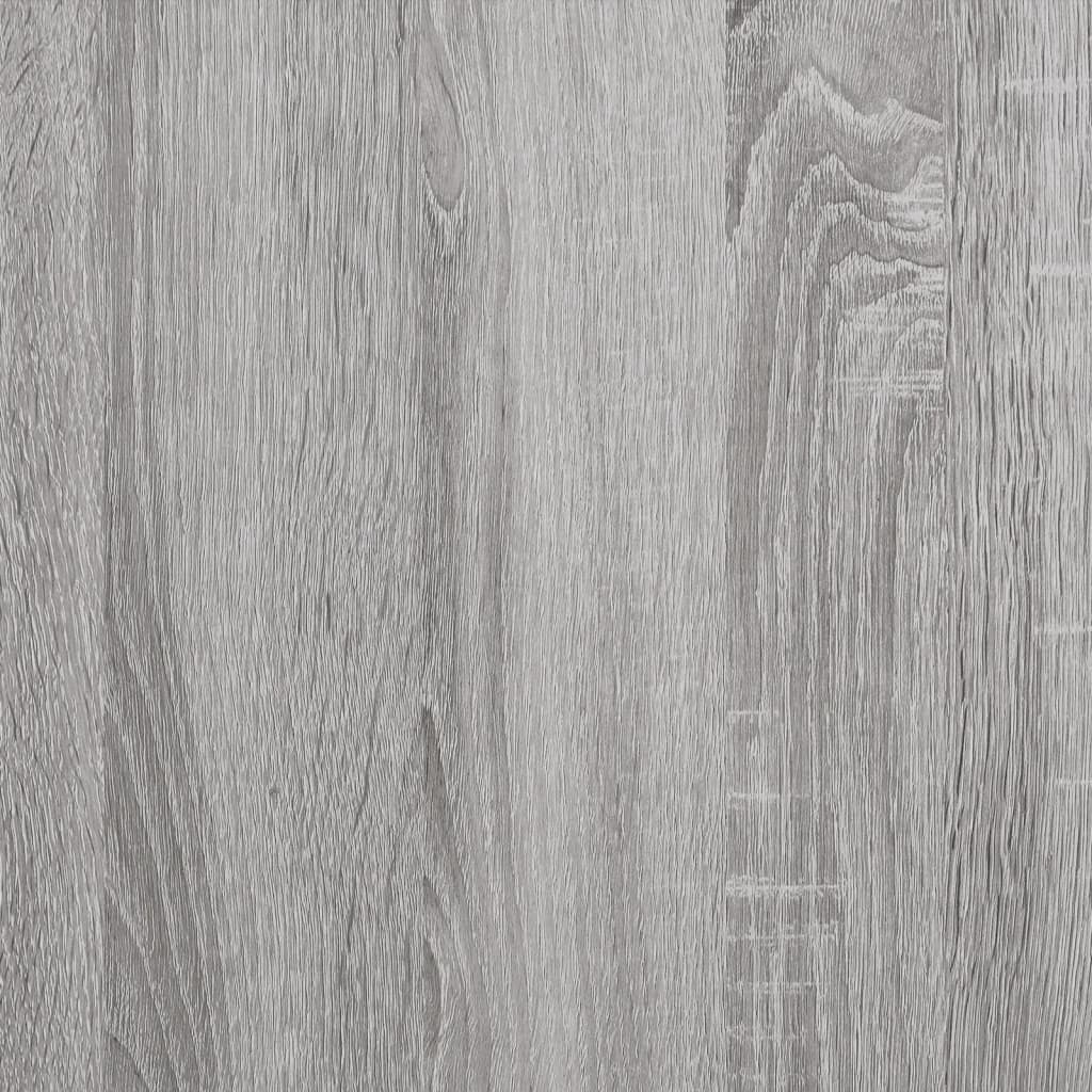 vidaXL sengeborde 2 stk. 40x30x50 cm konstrueret træ grå sonoma-eg