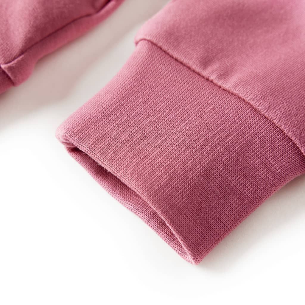 Sweatshirt til børn str. 104 patchwork velour pink