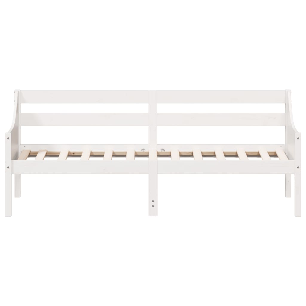 vidaXL daybed uden madras 90x190 cm massivt fyrretræ hvid