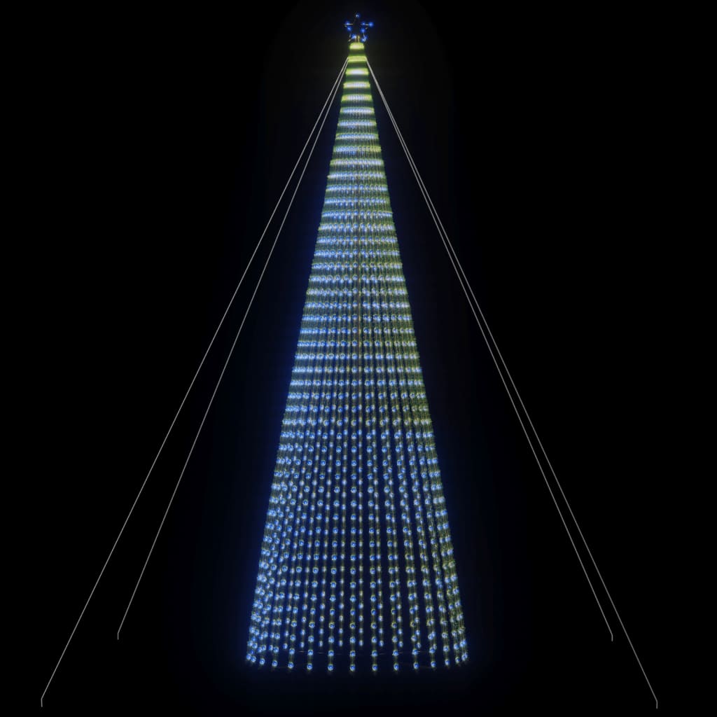 vidaXL lysende juletræ 1544 LED'er 500 cm blåt lys