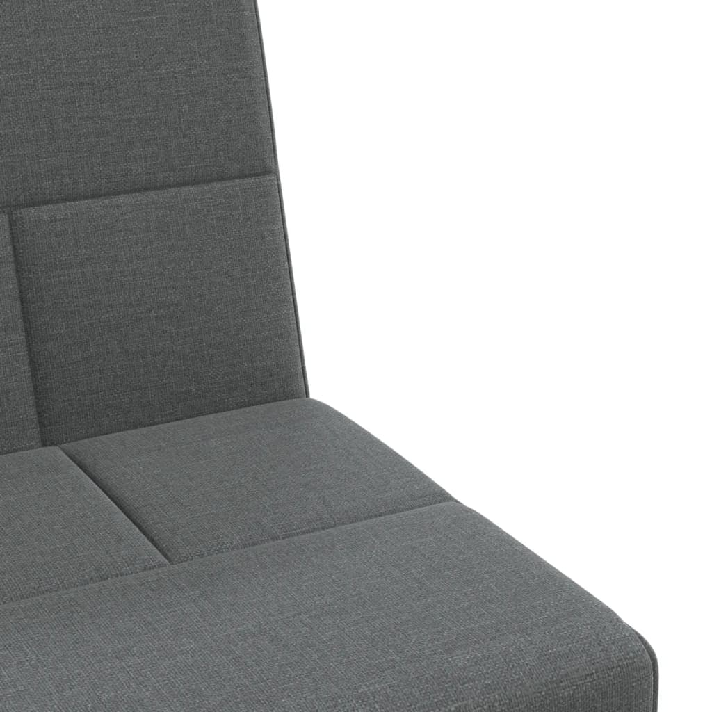 vidaXL L-formet sovesofa 255x140x70 cm stof mørkegrå