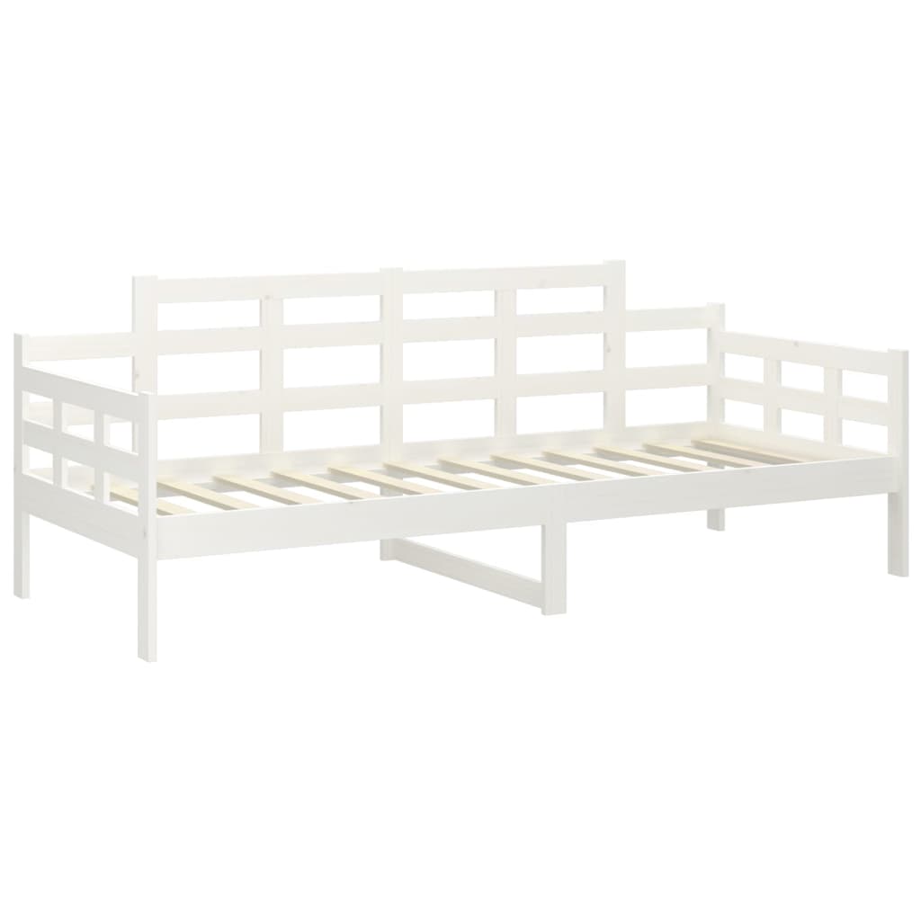 vidaXL daybed 90x200 cm massivt fyrretræ hvid