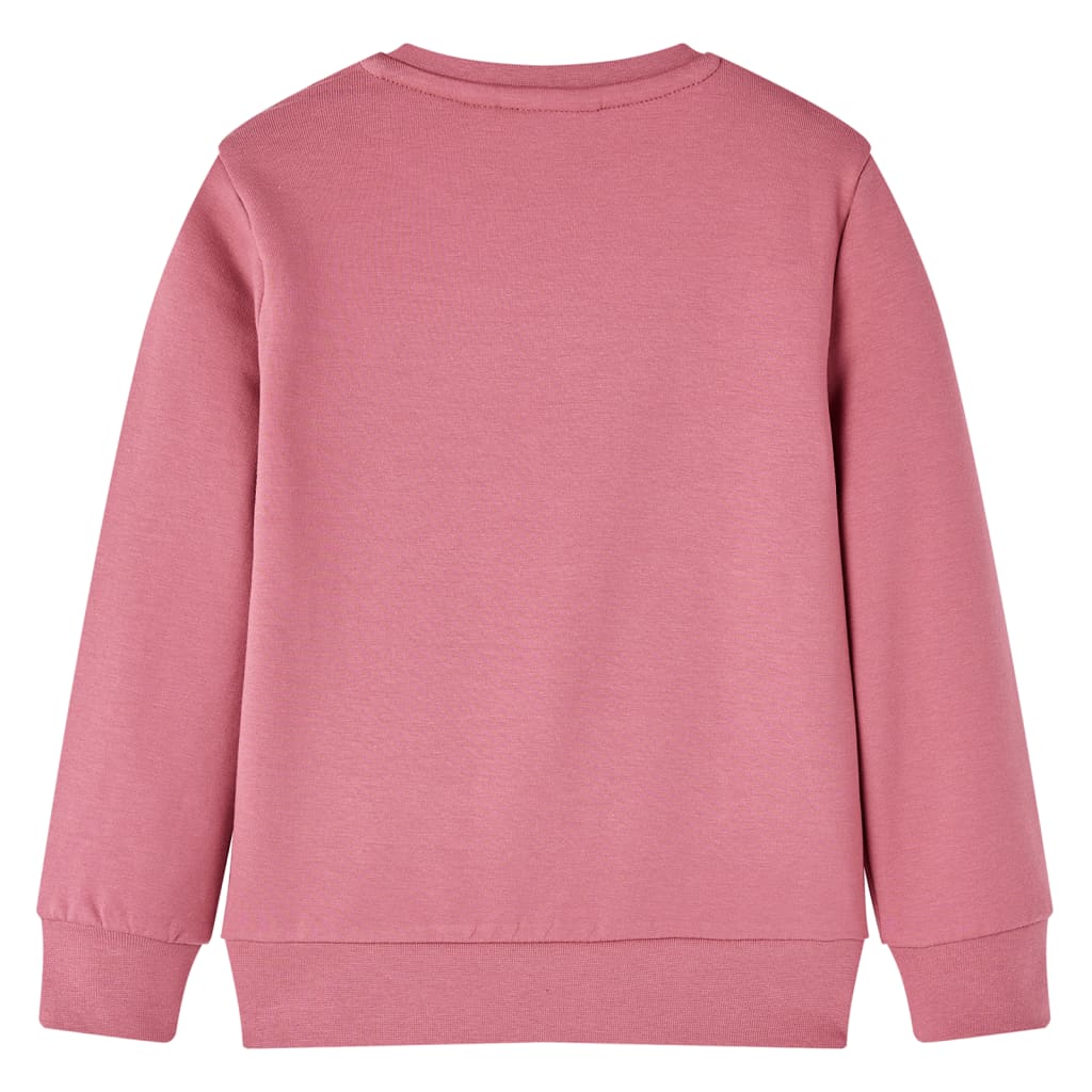 Sweatshirt til børn str. 116 patchwork velour pink