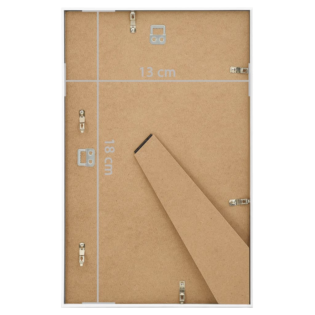 vidaXL billedrammer 5 stk. til væg eller bord 13x18 cm MDF hvid