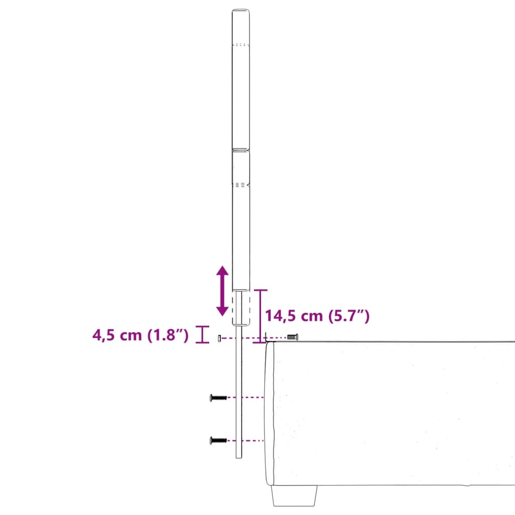 vidaXL kontinentalseng med madras 90x190 cm fløjl mørkegrå