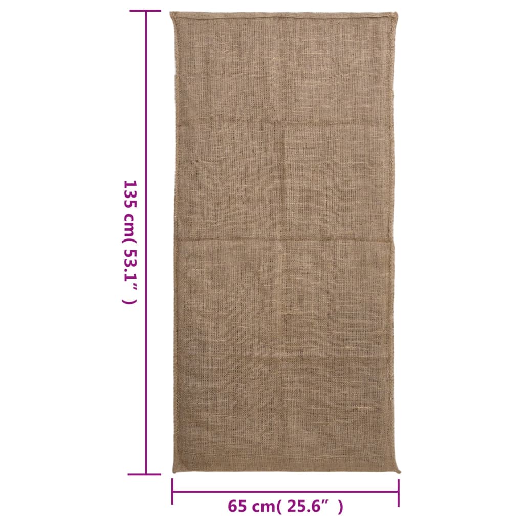 vidaXL jutesække 5 stk. 65x135 cm 100 % jute 220 g/m2