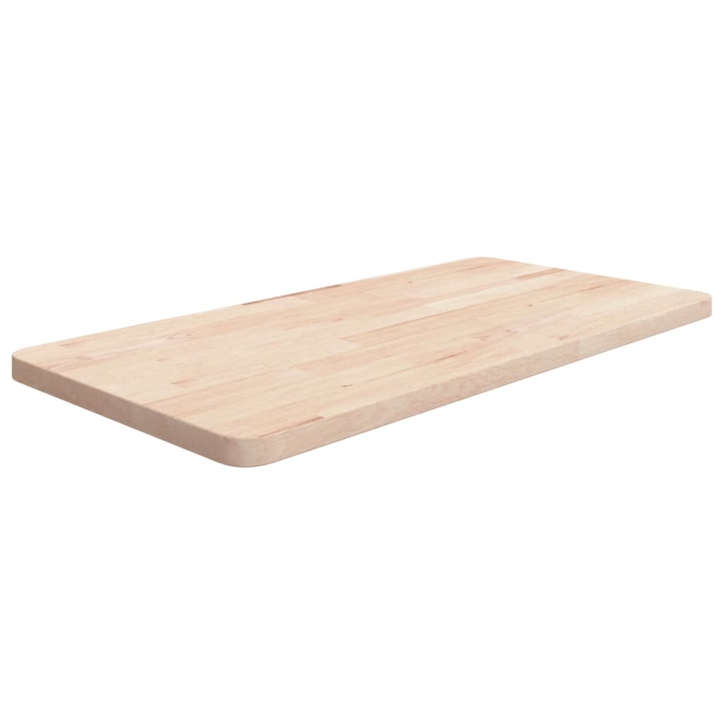 vidaXL bordplade til badeværelse 80x40x2,5 cm massivt træ ubehandlet