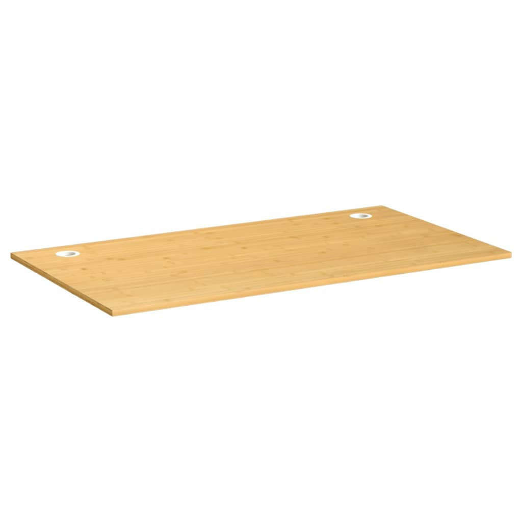 vidaXL bordplade til skrivebord 110x60x1,5 cm bambus