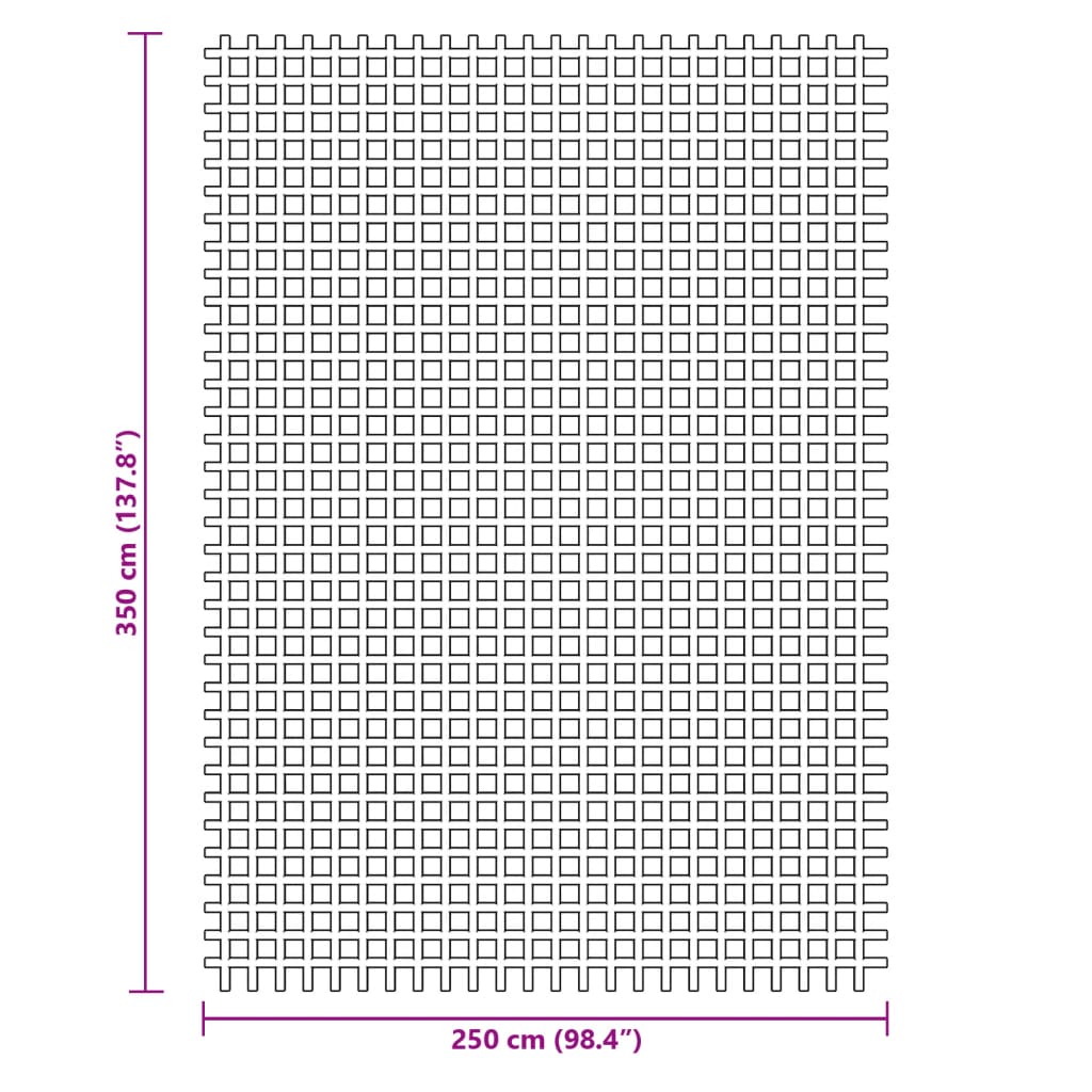 vidaXL gulvmåtte til camping 3,5x2,5 m blå