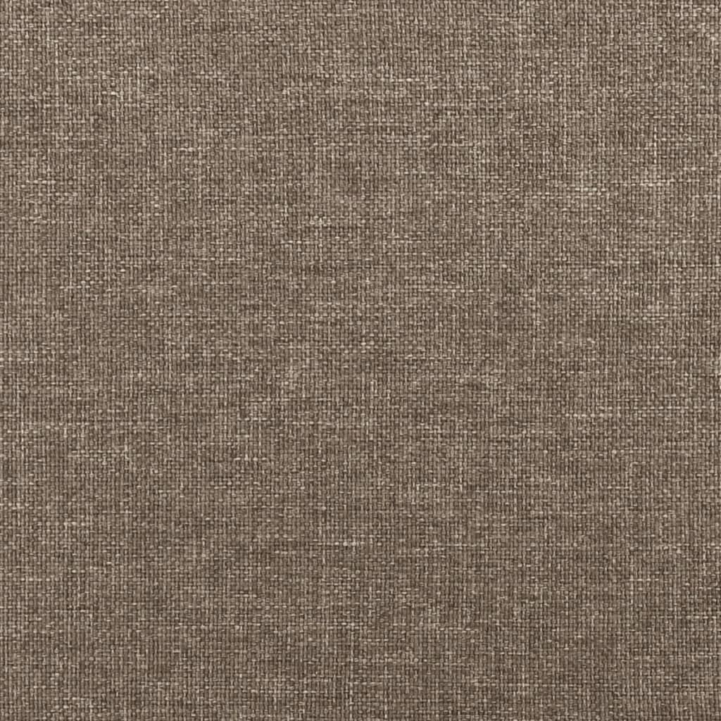 vidaXL kontinentalseng med madras 120x190 cm stof gråbrun