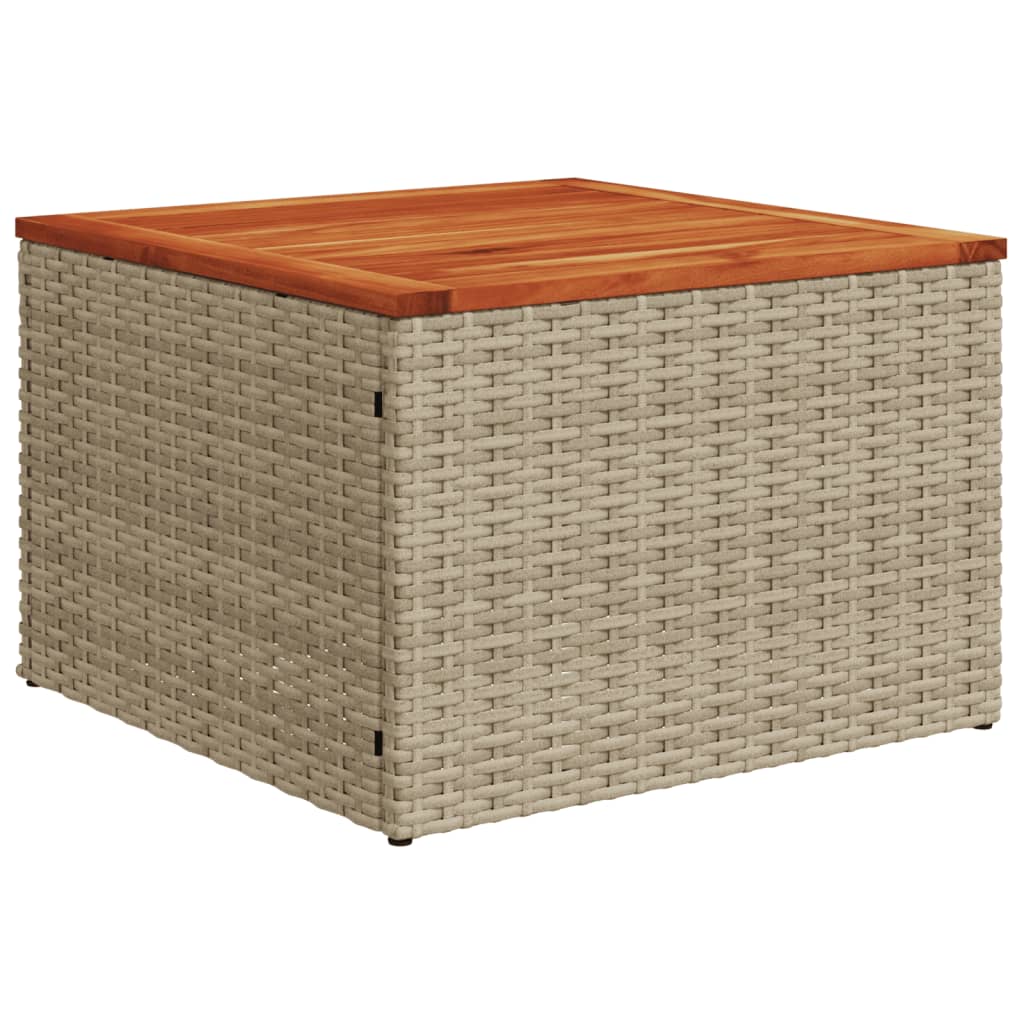 vidaXL havesofasæt 10 dele med hynder polyrattan beige