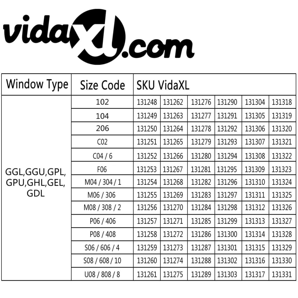 vidaXL mørklægningsgardin M04/304 hvid