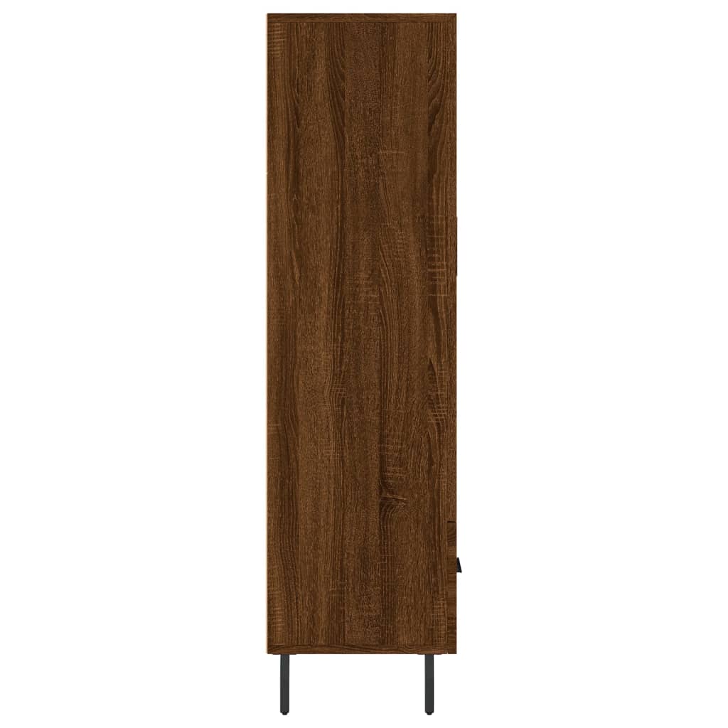 vidaXL skab 69,5x31x115 cm konstrueret træ brun sonoma-eg