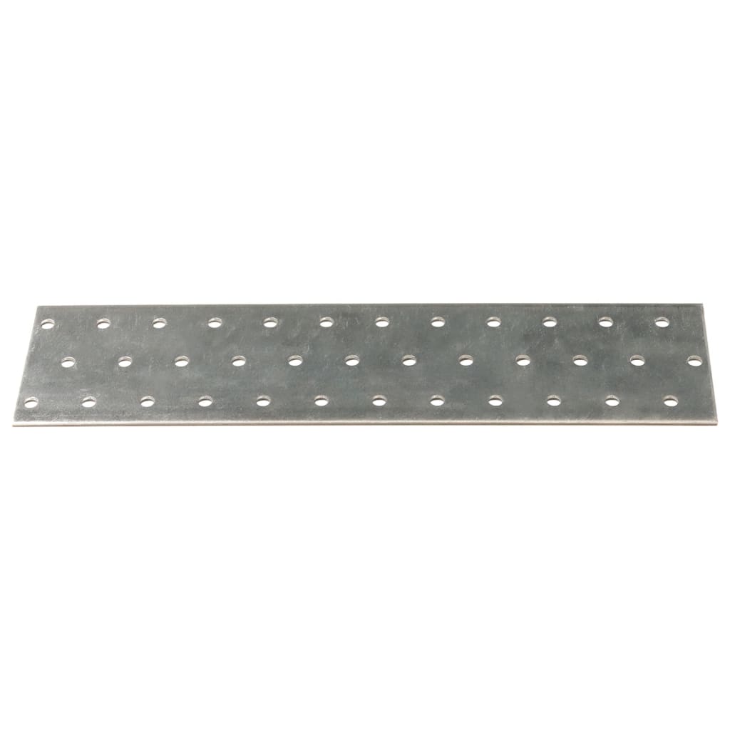 vidaXL perforerede plader 40 stk. 2 mm 240x60 mm galvaniseret stål