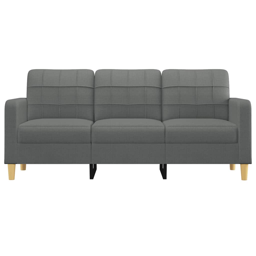 vidaXL 3-personers sofa 180 cm stof mørkegrå