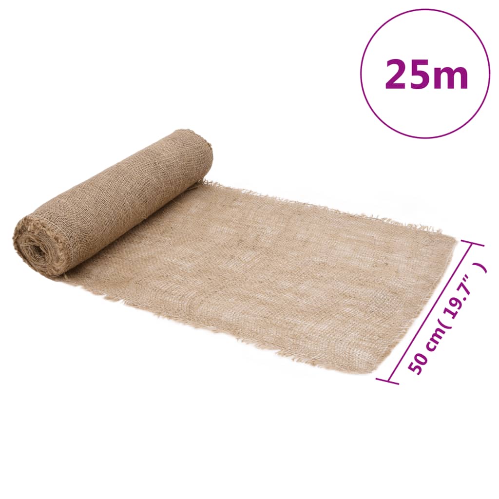 vidaXL juterulle 0,5x25 m 200 gsm 100 % jute