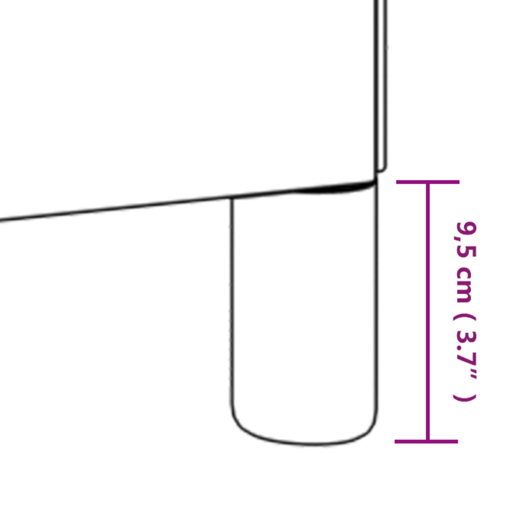 vidaXL sengeramme med sengegavl 90x200 cm fløjl lyserød