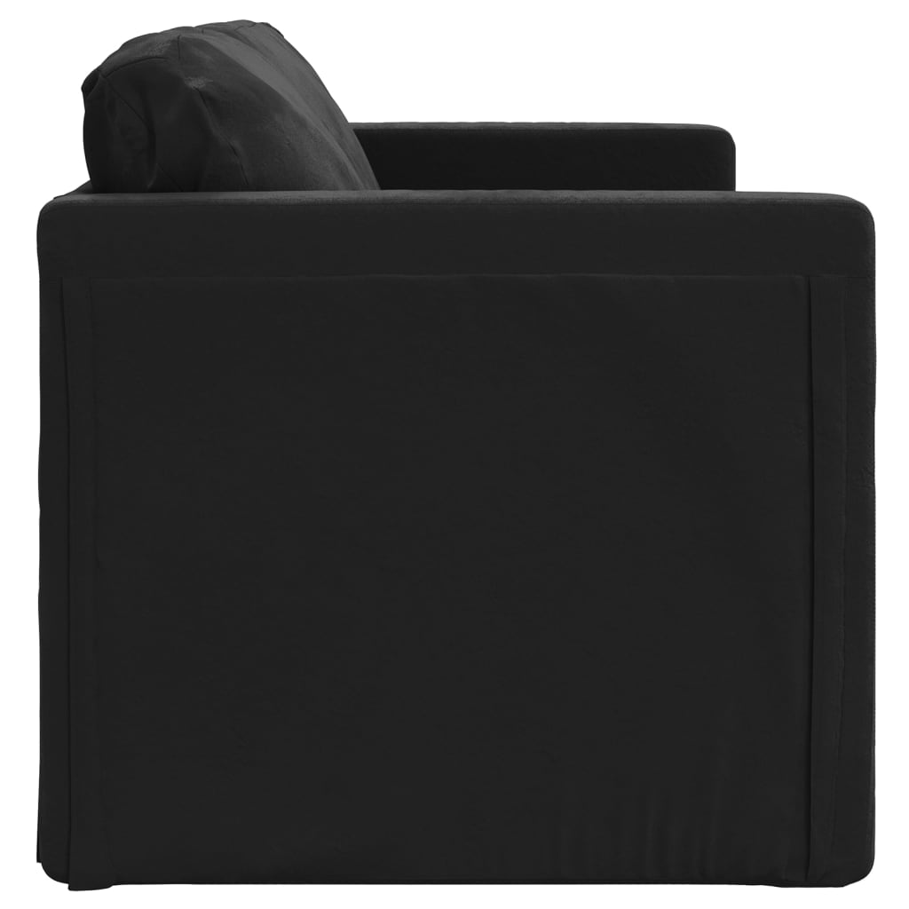 vidaXL 2-i-1 sovesofa 122x204x55 cm velour sort