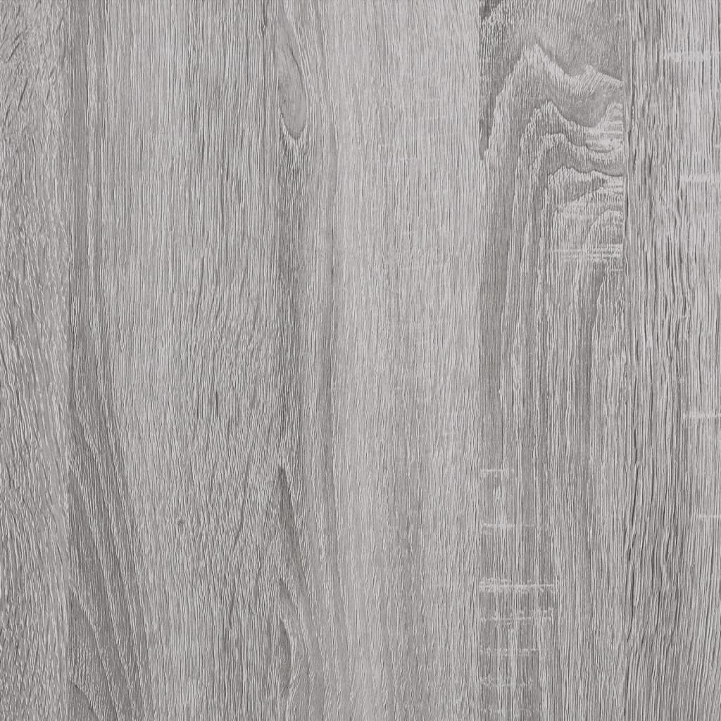 vidaXL bogreol 80x30x154 cm 5 hylder konstrueret træ grå sonoma-eg