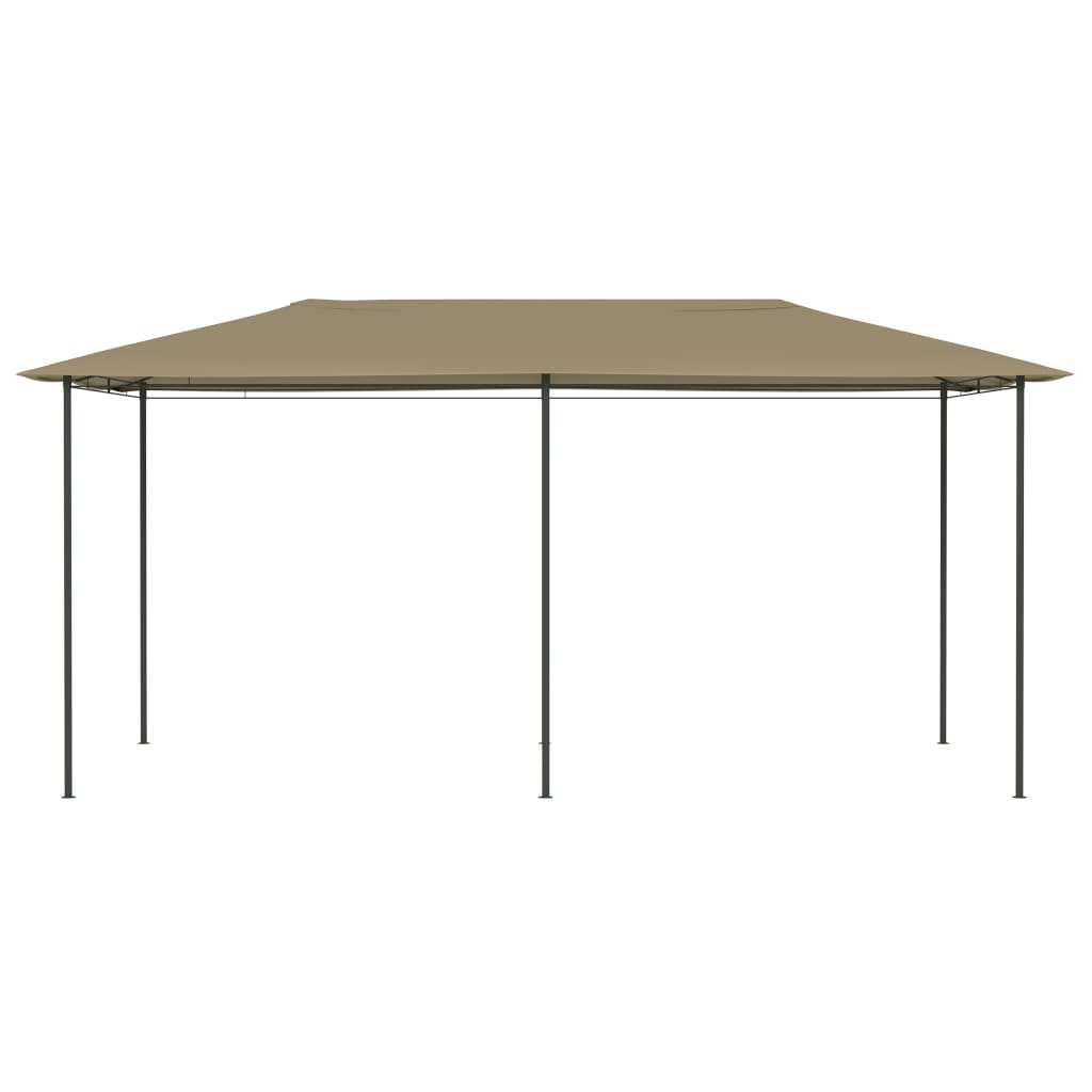 vidaXL pavillon 2,98x5,3x2,59 m 160 g/m² gråbrun