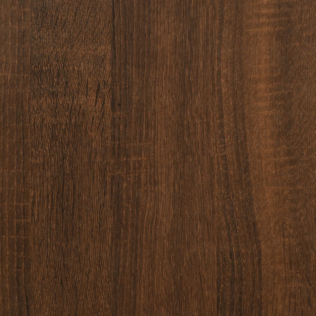 vidaXL sofabord 100x100x40 cm konstrueret træ brun egetræsfarve