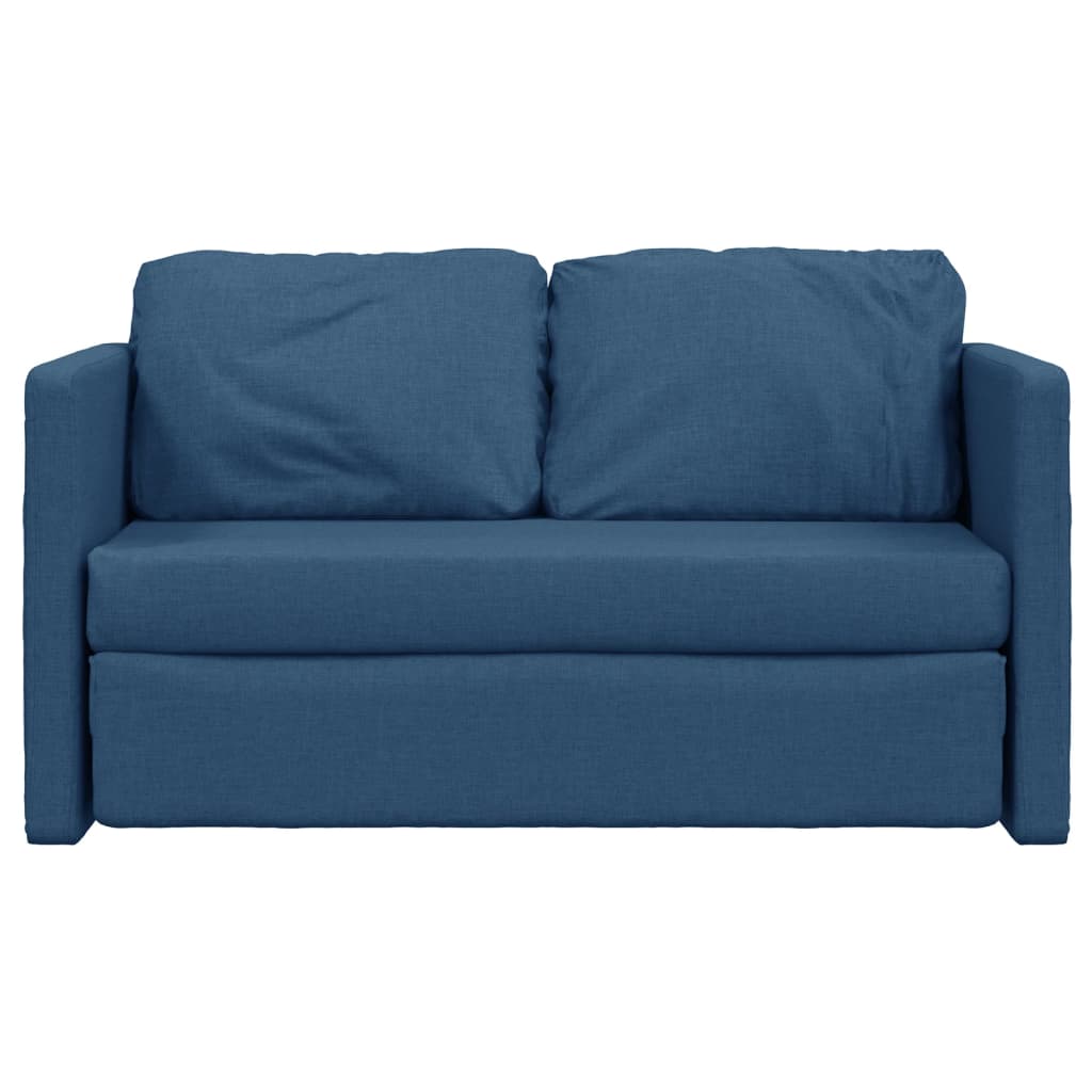 vidaXL 2-i-1 sovesofa 112x174x55 cm stof blå