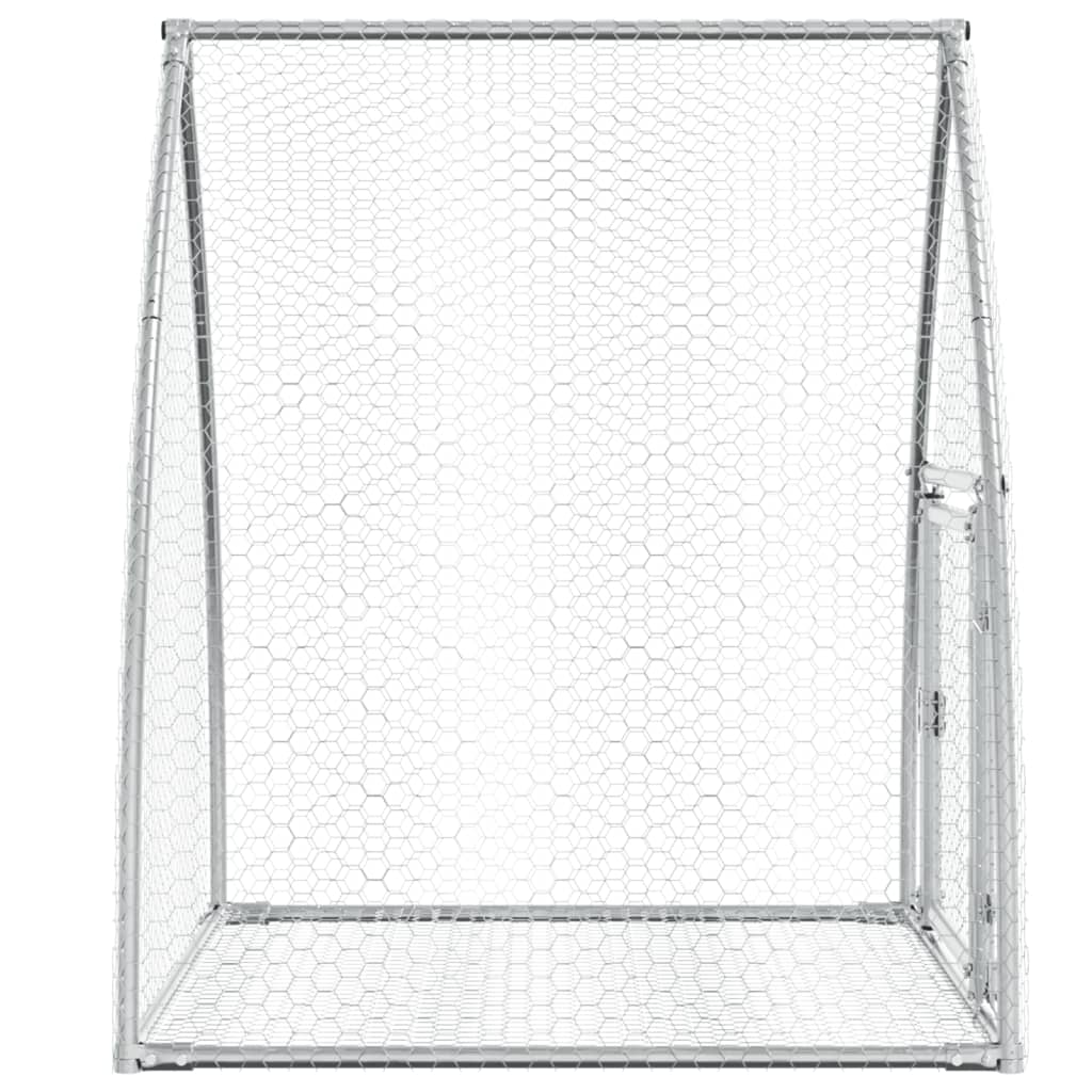 vidaXL kaninbur 100x105x120 cm galvaniseret stål sølvfarvet