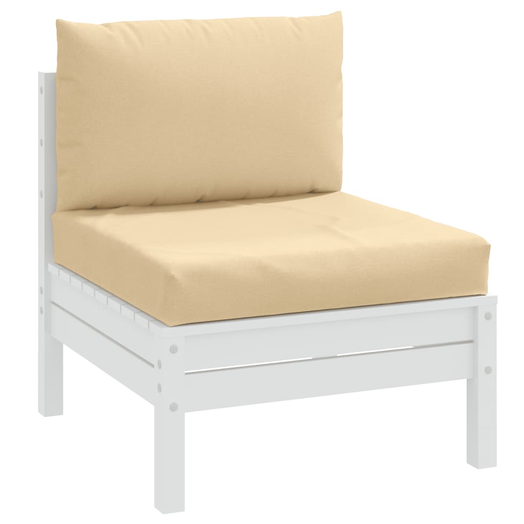 vidaXL pallehynder 2 stk. stof meleret beige