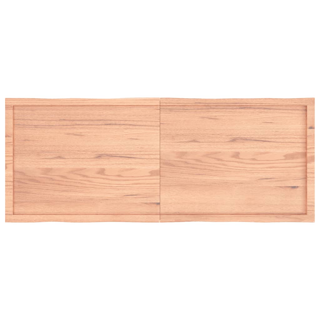 vidaXL bordplade 160x60x(2-6) cm naturlig kant behandlet træ lysebrun