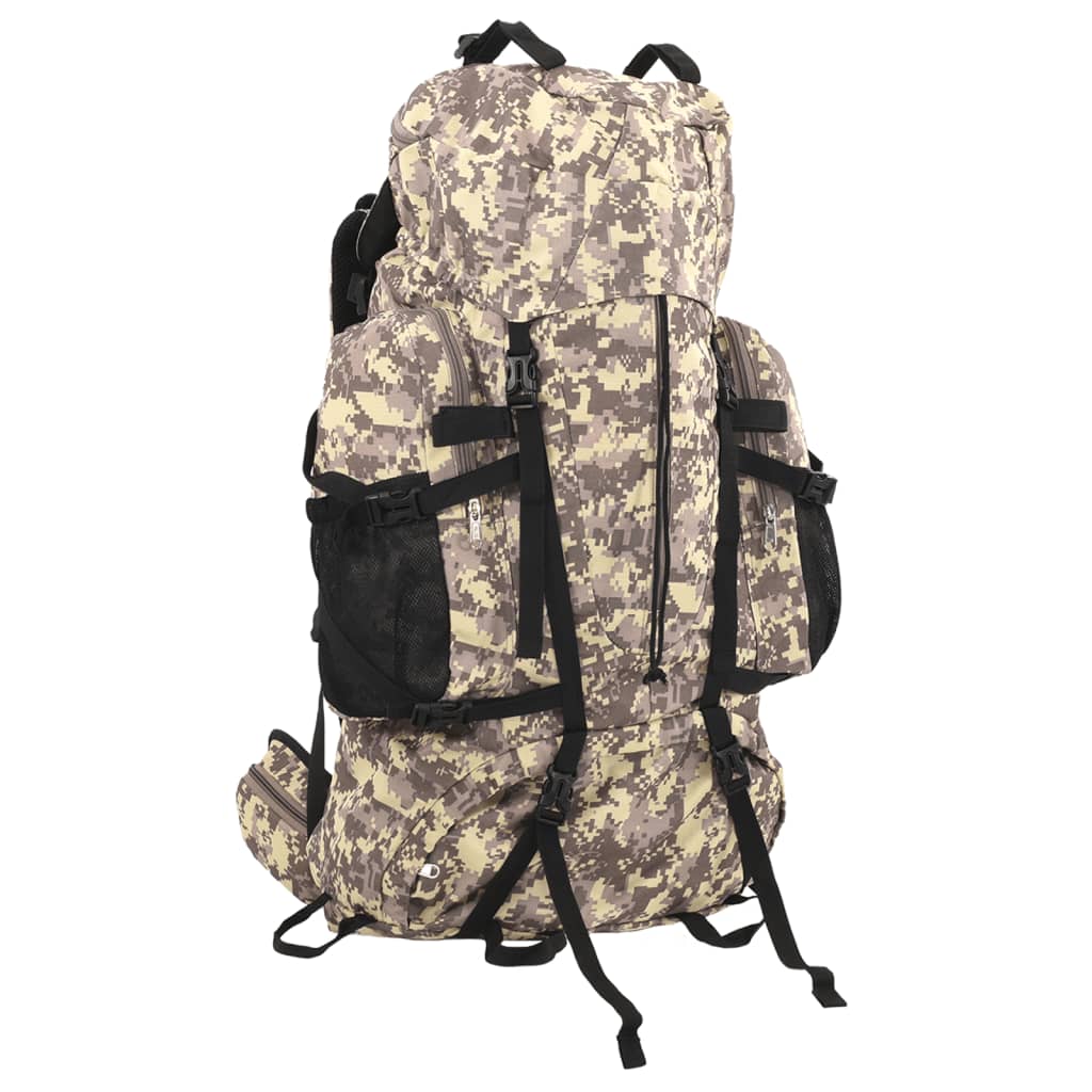 vidaXL vandretaske 60 l camouflage oxfordstof brun