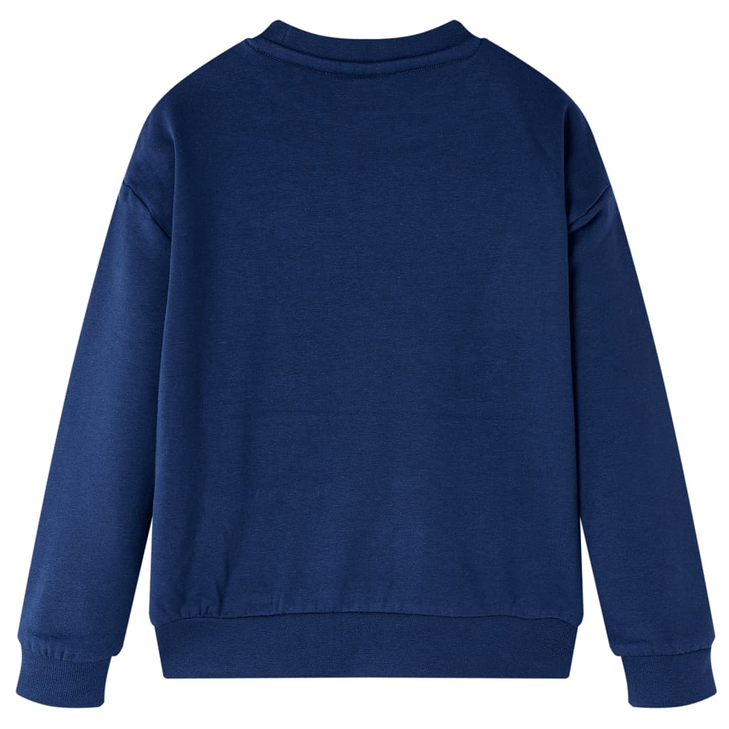 Sweatshirt til børn str. 116 marineblå