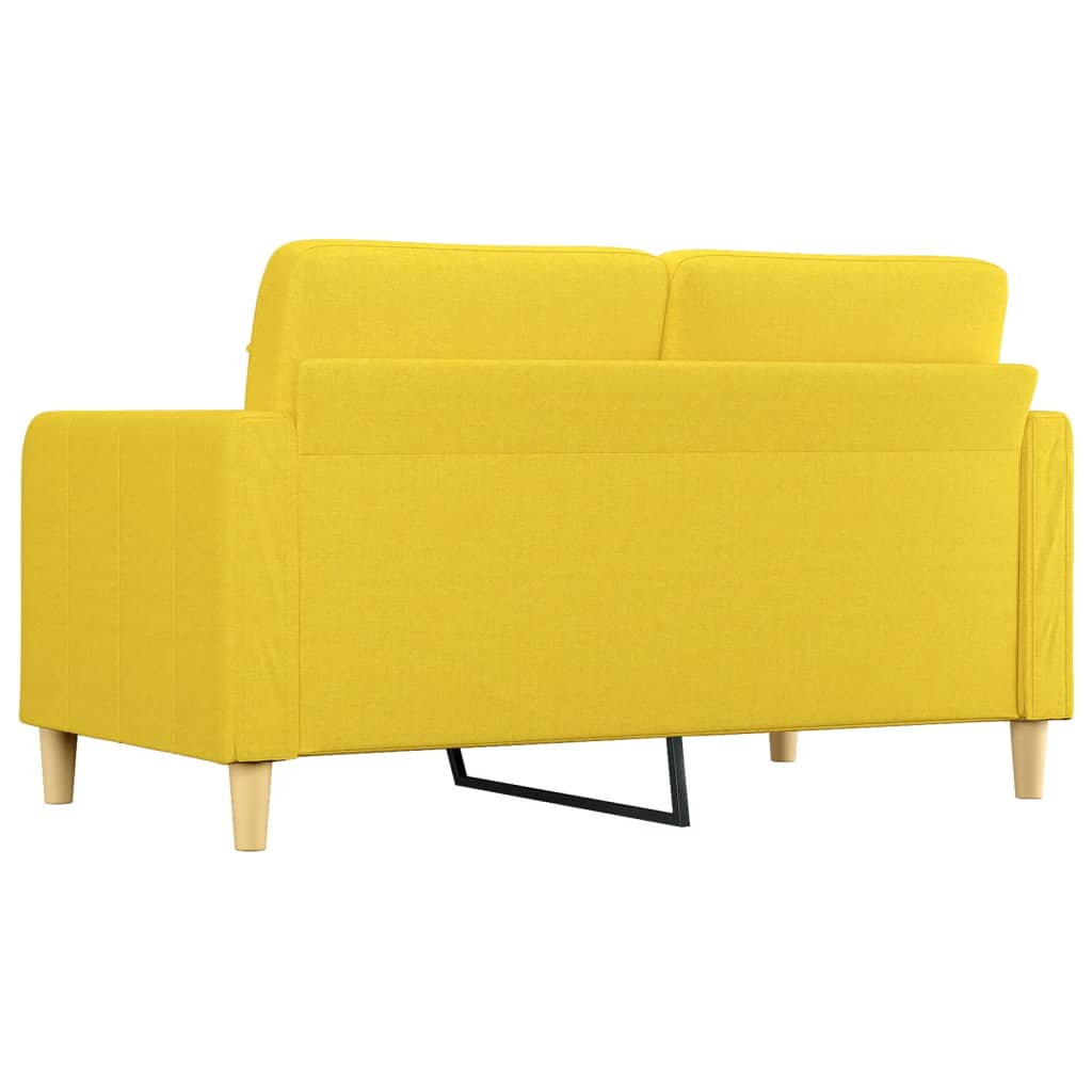 vidaXL 2-personers sofa 140 cm stof lysegul