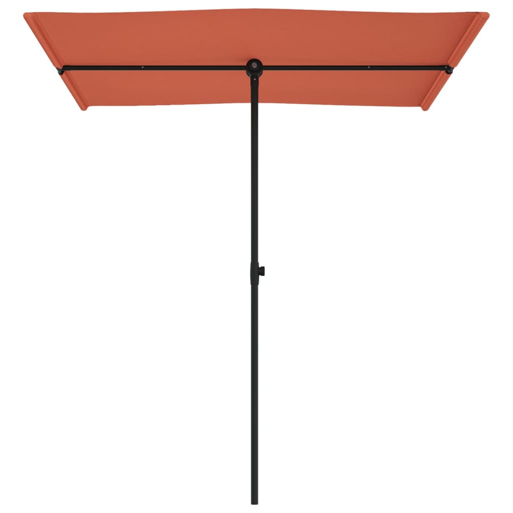 vidaXL haveparasol med aluminiumstang 180x110 cm terracotta