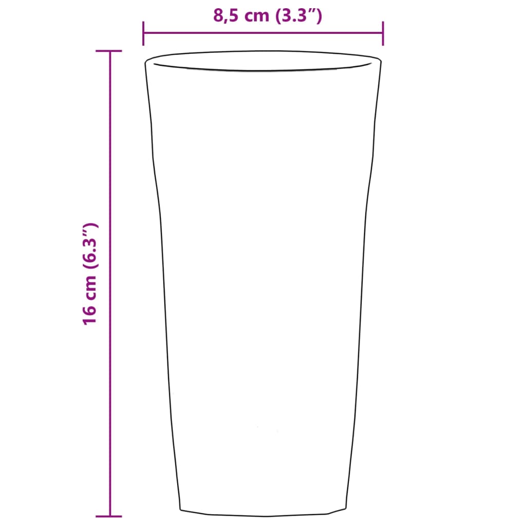 vidaXL ølglas 6 stk. 475 ml