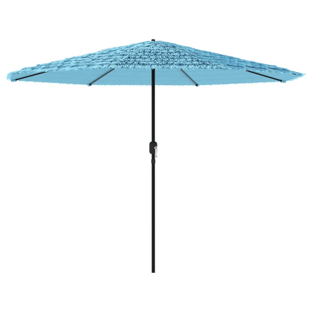 vidaXL haveparasol med stålstang 388x388x248 cm blå