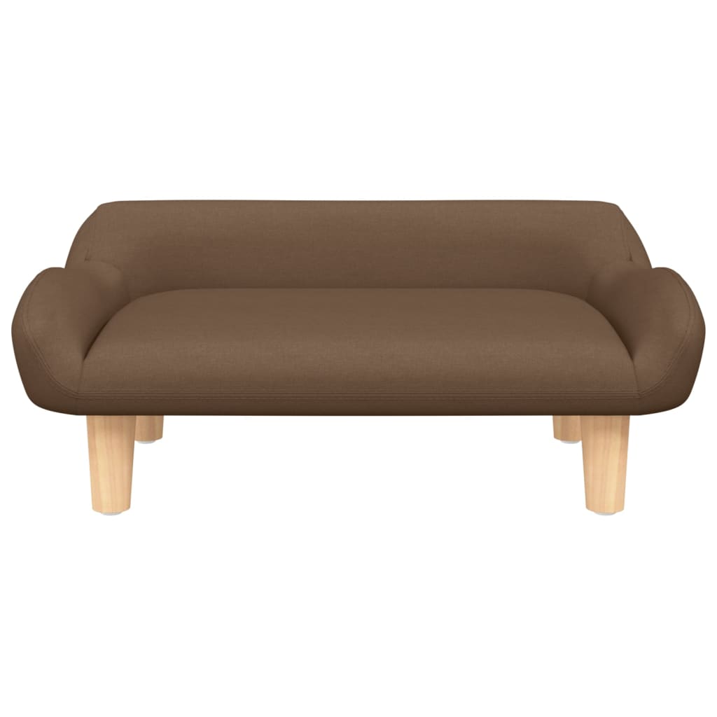 vidaXL sofa til børn 70x40x24 cm stof brun