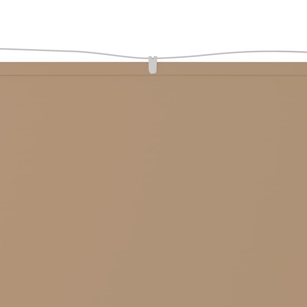 vidaXL lodret markise 100x420 cm oxfordstof gråbrun