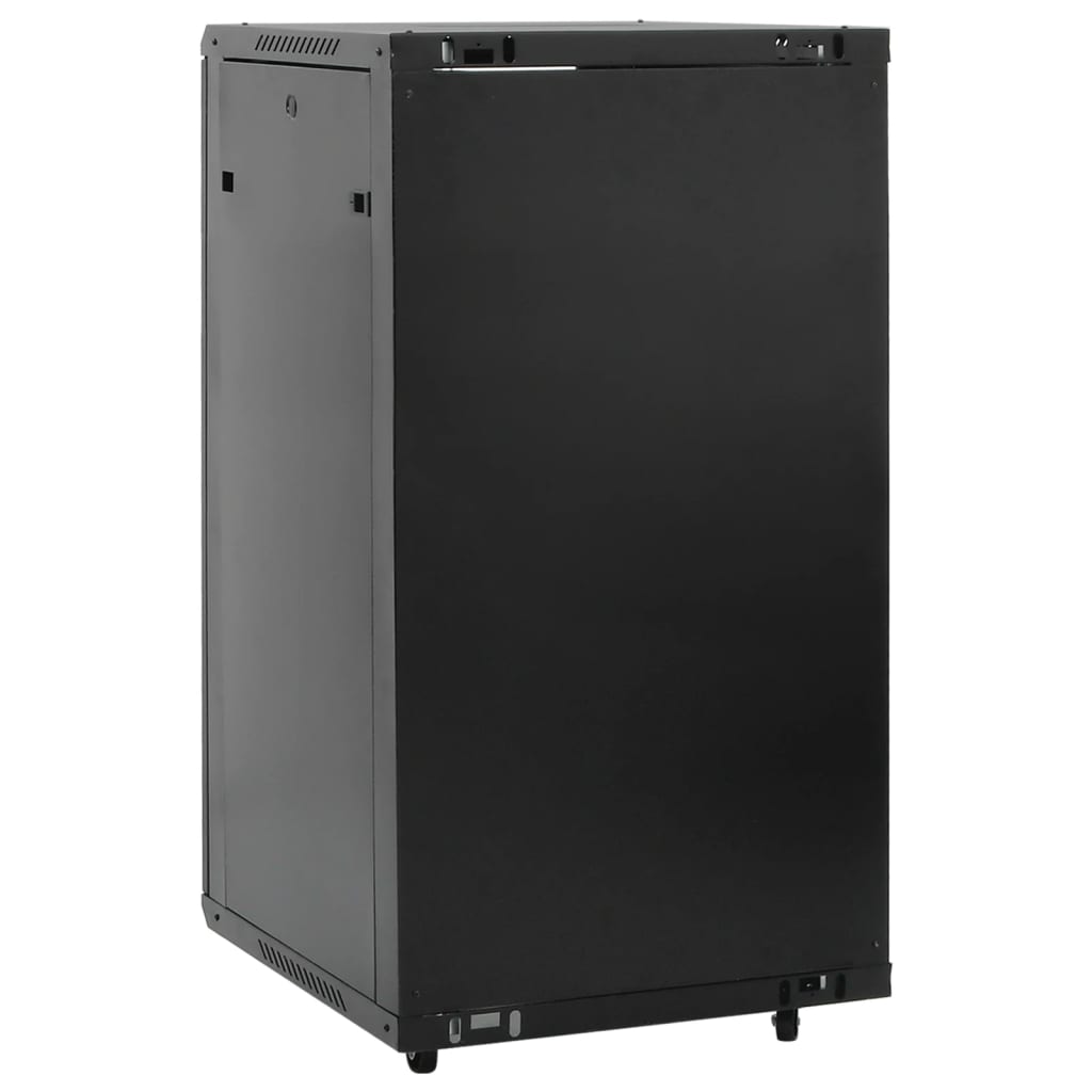 vidaXL netværksskab 60x60x120 cm 22U 19" IP20 sort